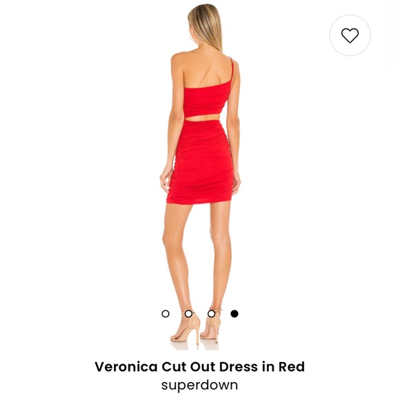 Revolve Superdown Veronica Cut Out Dress in Red - Picture 4 of 7